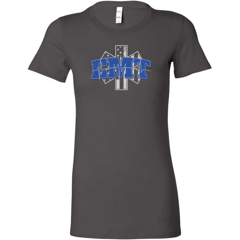 Star of Life EKG Heartbeat Line EMT Women's T-shirt