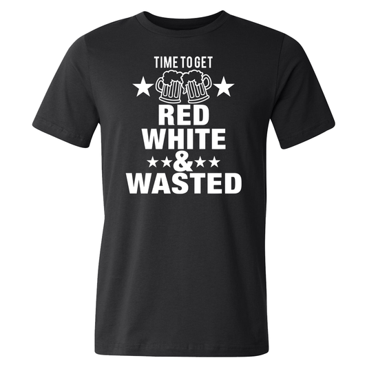 Time To Get Red White & Wasted Tee