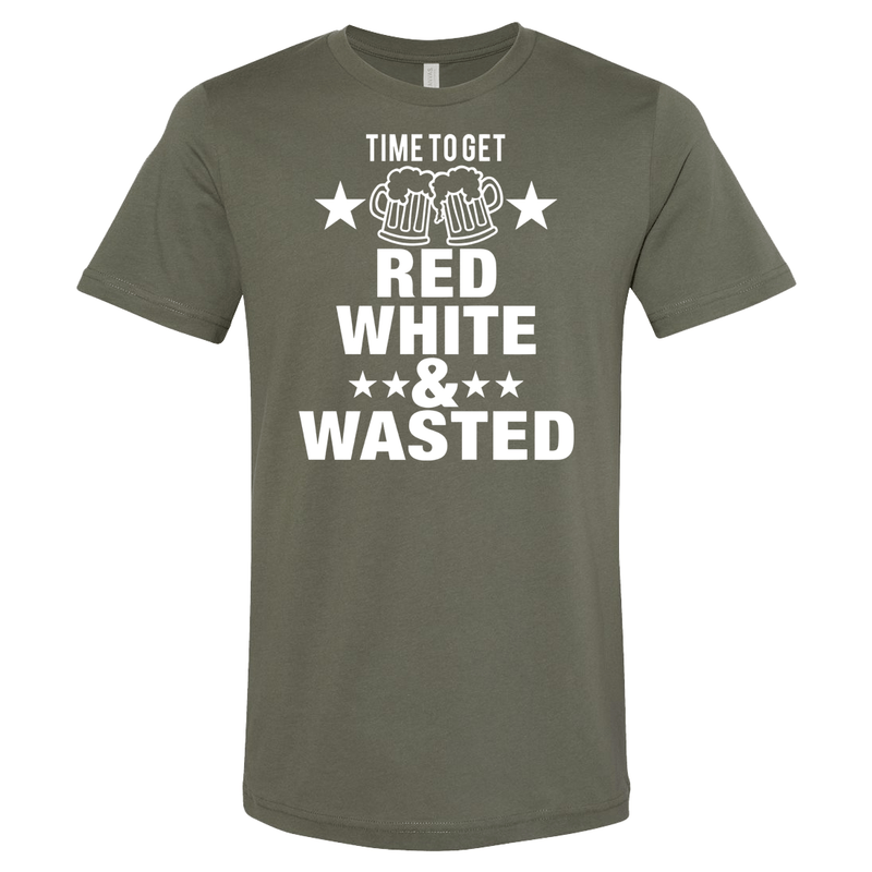 Time To Get Red White & Wasted Tee