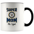 Personalized Super Navy Mom 11oz Mug