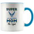 Personalized Super Air Force Mom 11oz Mug