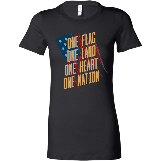 One Flag, One Land, One Heart, One Nation Women's T-shirt