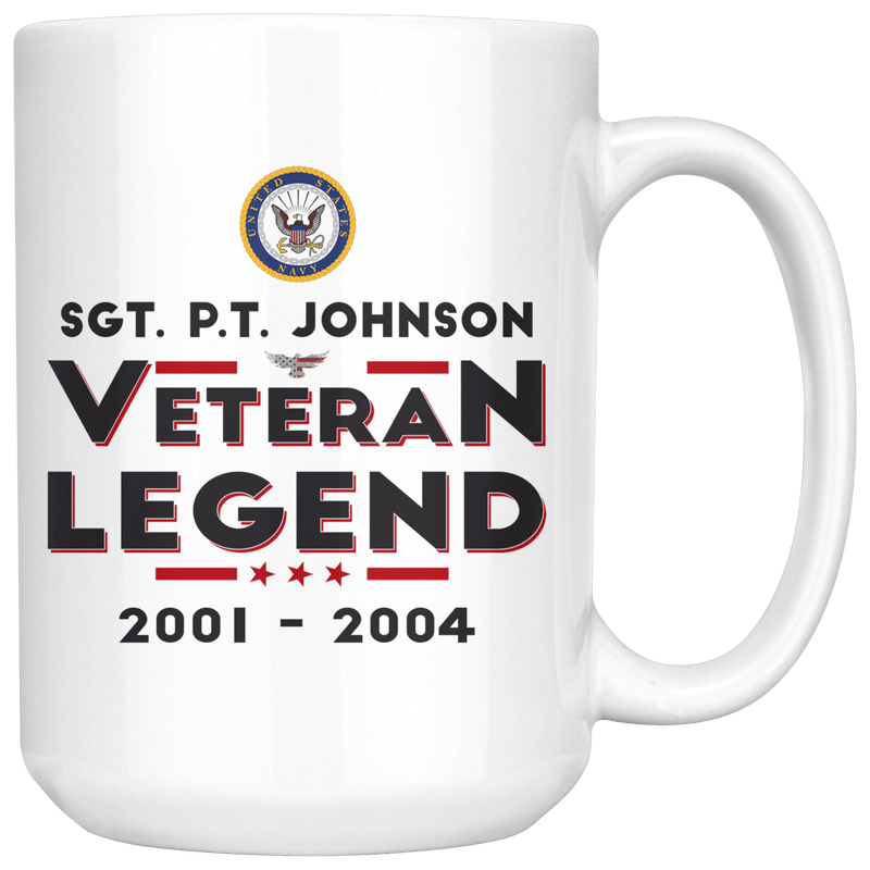 Personalized Veteran/Legend 15oz Mug