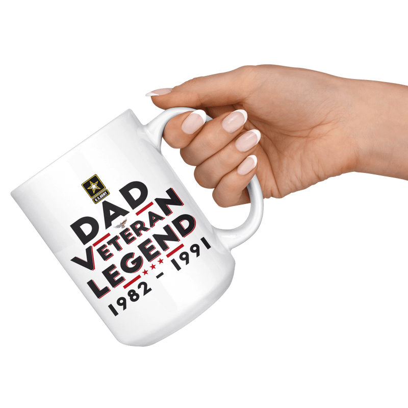 "Dad/Pop/Grandpa" Veteran-Legend 15oz Mug