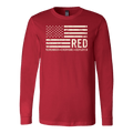 R.E.D. - Remember Everyone Deployed US Flag Long Sleeve