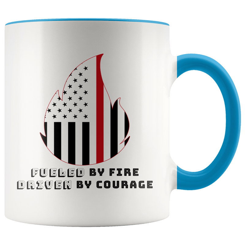 Fueled by Fire Driven by Courage Firefighter 11 oz. Ceramic Mug