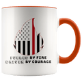Fueled by Fire Driven by Courage Firefighter 11 oz. Ceramic Mug