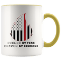 Fueled by Fire Driven by Courage Firefighter 11 oz. Ceramic Mug