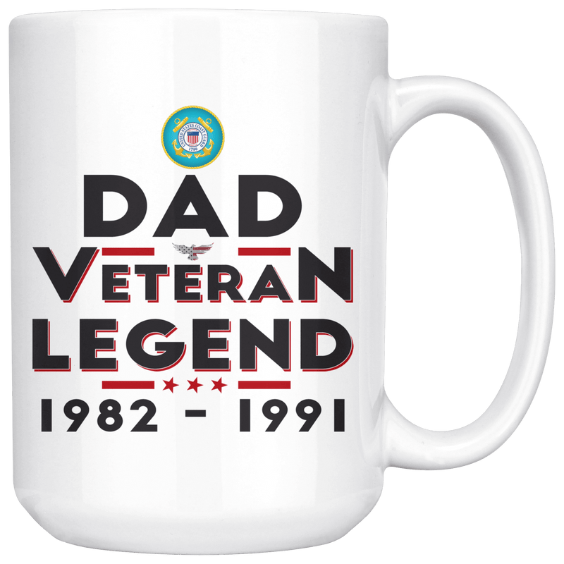 "Dad/Pop/Grandpa" Veteran-Legend 15oz Mug