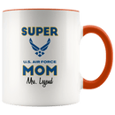 Personalized Super Air Force Mom 11oz Mug