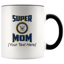 Personalized Super Navy Mom 11oz Mug