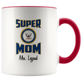 Personalized Super Navy Mom 11oz Mug