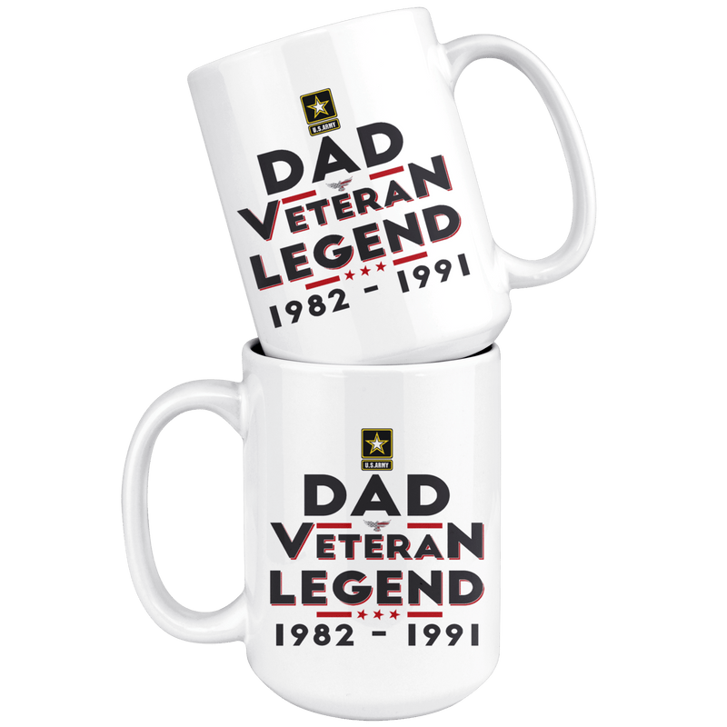 "Dad/Pop/Grandpa" Veteran-Legend 15oz Mug