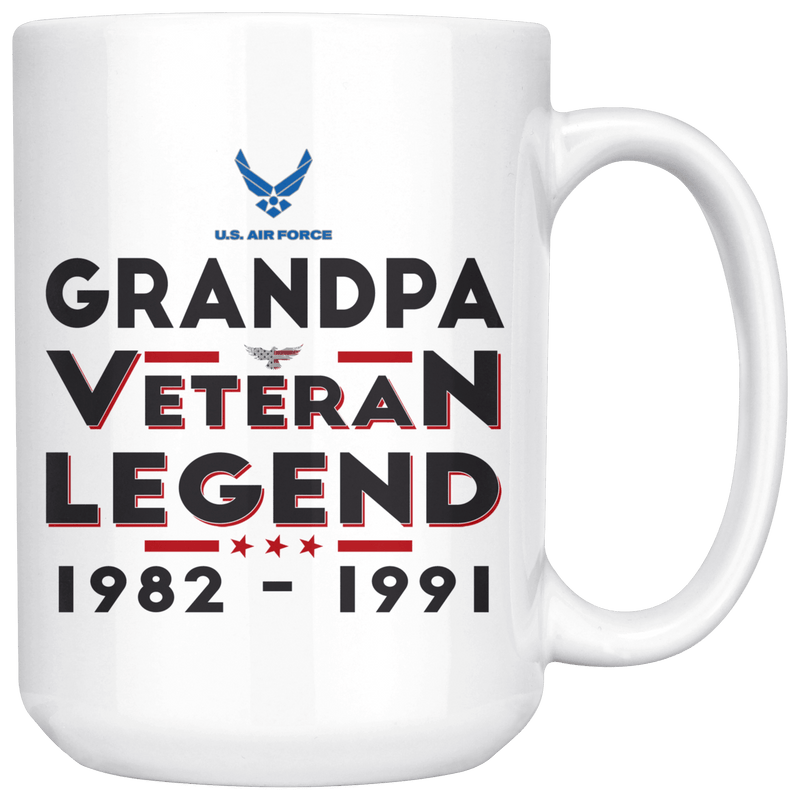 "Dad/Pop/Grandpa" Veteran-Legend 15oz Mug