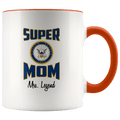 Personalized Super Navy Mom 11oz Mug