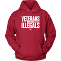 Veterans Before Illegals Unisex Hoodie