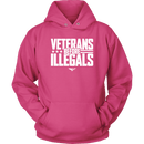 Veterans Before Illegals Unisex Hoodie