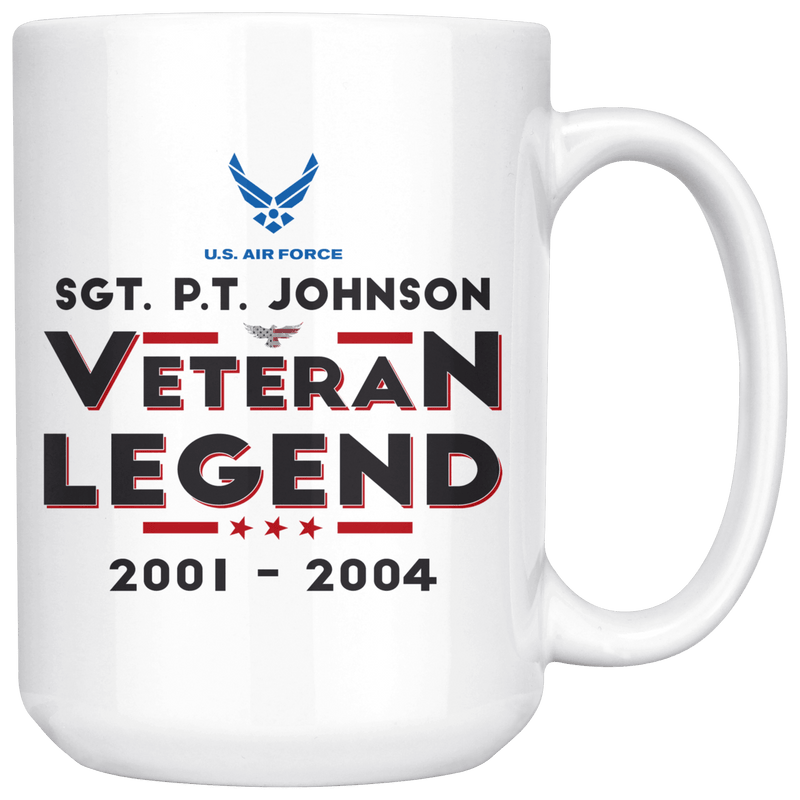 Personalized Veteran/Legend 15oz Mug