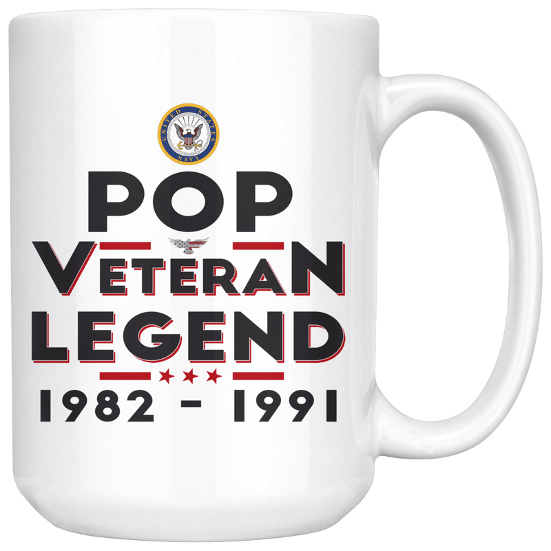 "Dad/Pop/Grandpa" Veteran-Legend 15oz Mug