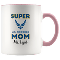 Personalized Super Air Force Mom 11oz Mug
