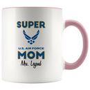 Personalized Super Air Force Mom 11oz Mug