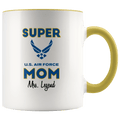 Personalized Super Air Force Mom 11oz Mug