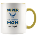 Personalized Super Air Force Mom 11oz Mug