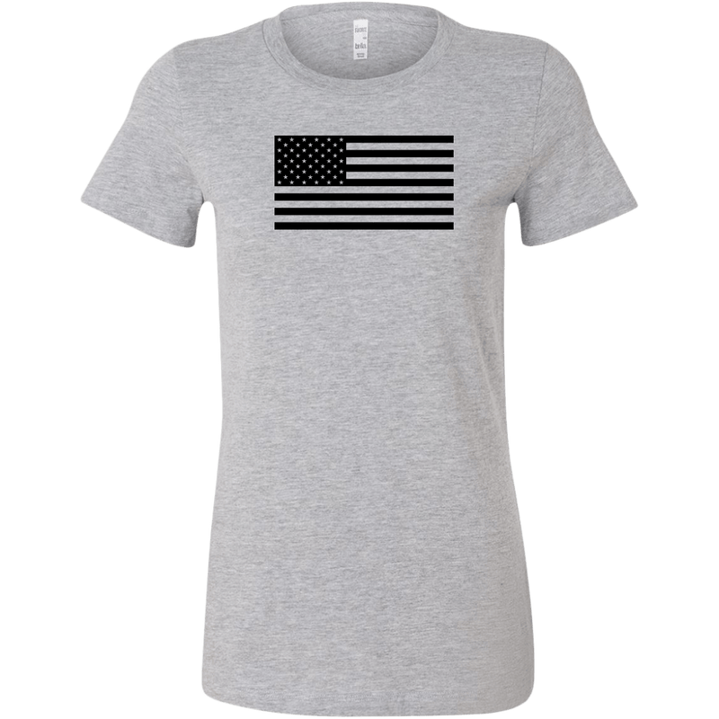 Black USA Flag Women's T-Shirt
