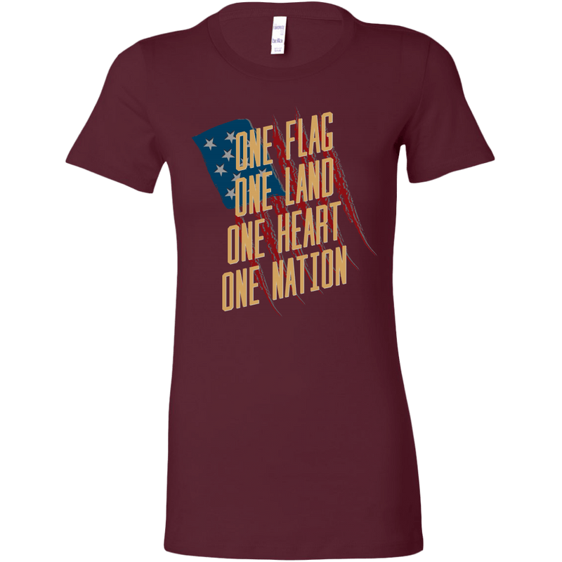 One Flag, One Land, One Heart, One Nation Women's T-shirt