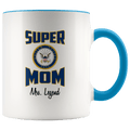 Personalized Super Navy Mom 11oz Mug