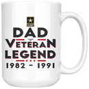 "Dad/Pop/Grandpa" Veteran-Legend 15oz Mug