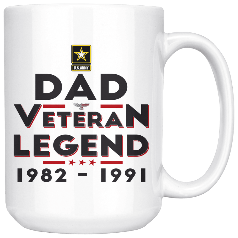 "Dad/Pop/Grandpa" Veteran-Legend 15oz Mug
