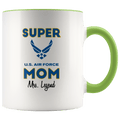 Personalized Super Air Force Mom 11oz Mug