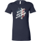 My Heart Beats Red, White, & Blue Women's T-shirt