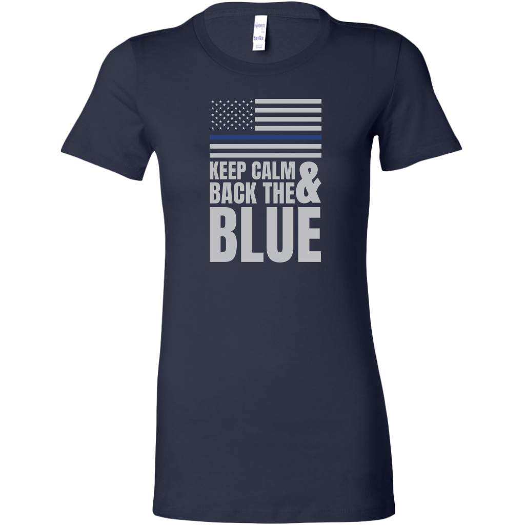 Keep Calm And Back The Blue Women's T-Shirt